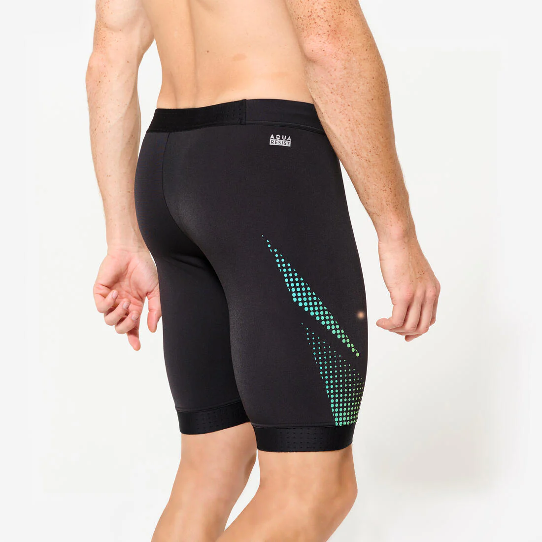 TRAJE DE BAÑO NATACIÓN FITI NEGRO HEXÁGONO - Image 16
