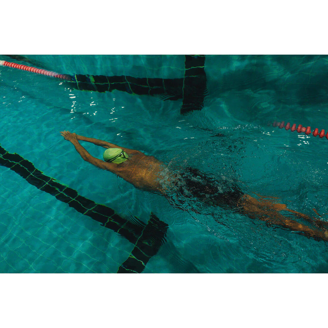 TRAJE DE BAÑO NATACIÓN FITI NEGRO HEXÁGONO - Image 27