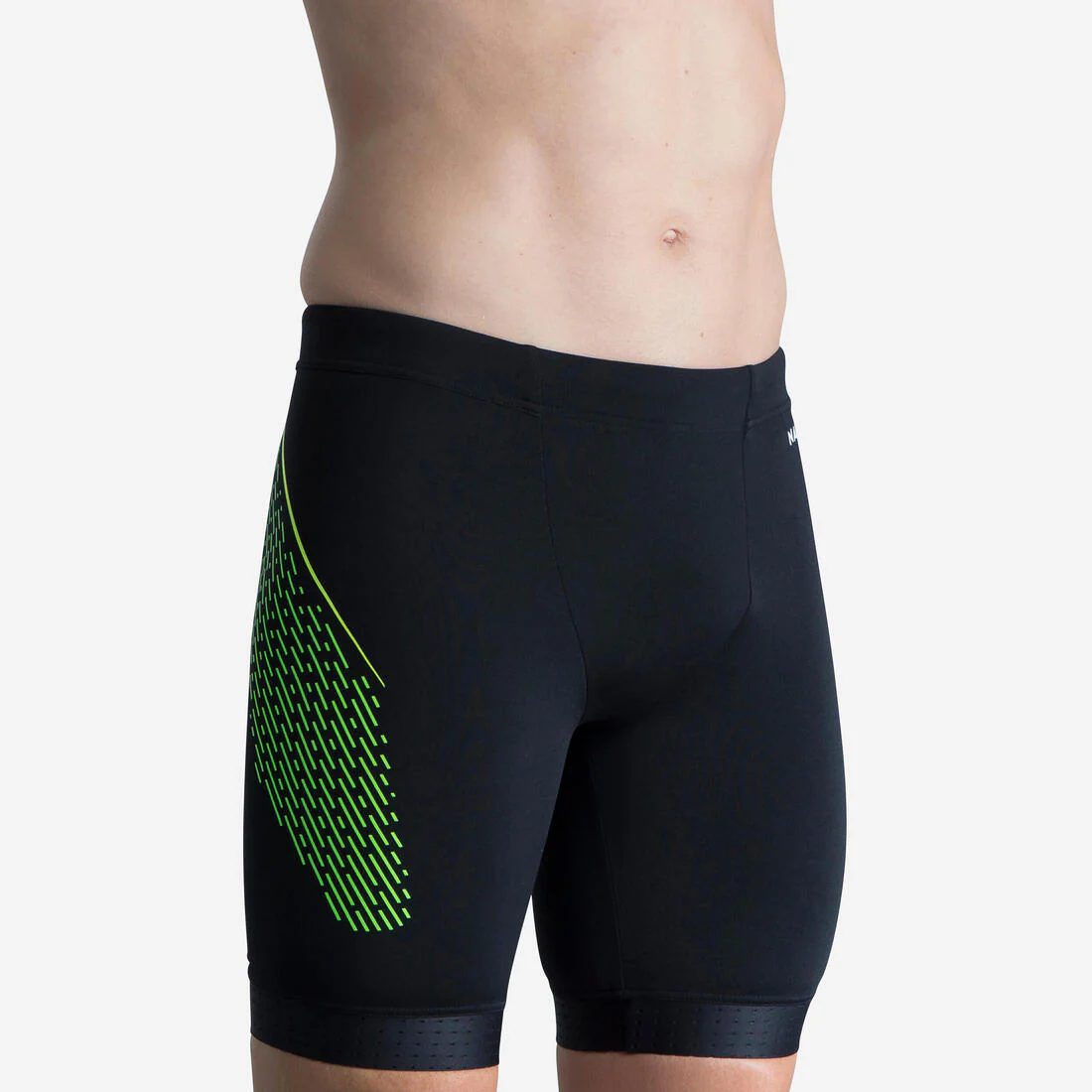 TRAJE DE BAÑO NATACIÓN FITI NEGRO HEXÁGONO - Image 3