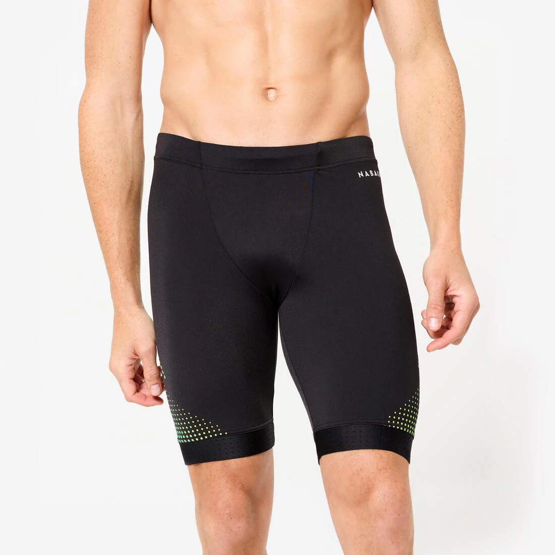 TRAJE DE BAÑO NATACIÓN FITI NEGRO HEXÁGONO - Image 4