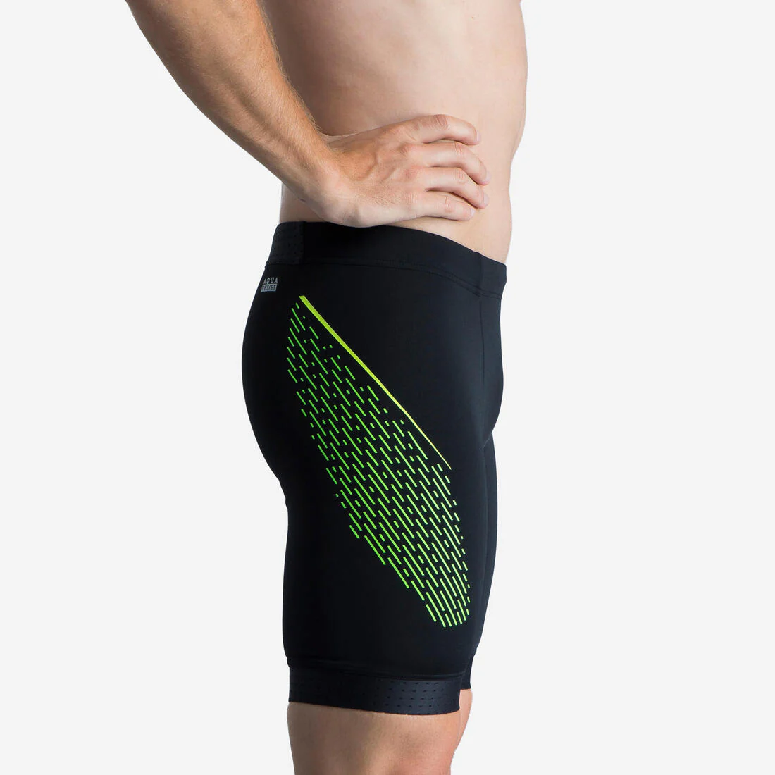 TRAJE DE BAÑO NATACIÓN FITI NEGRO HEXÁGONO - Image 6