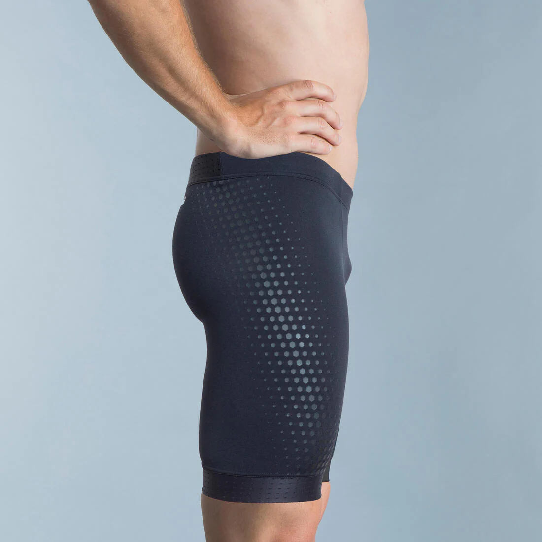 TRAJE DE BAÑO NATACIÓN FITI NEGRO HEXÁGONO - Image 8
