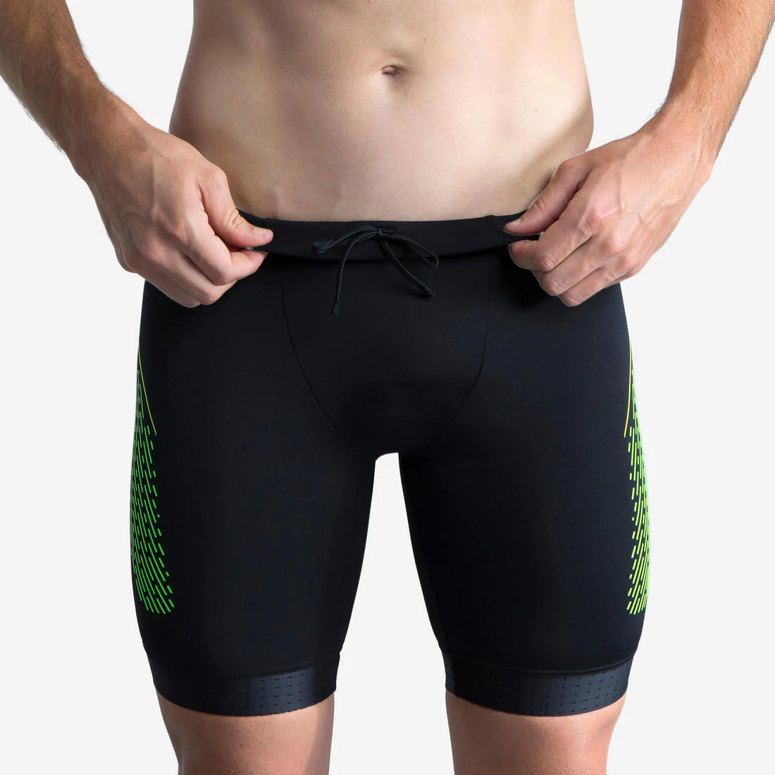TRAJE DE BAÑO NATACIÓN FITI NEGRO HEXÁGONO - Image 9