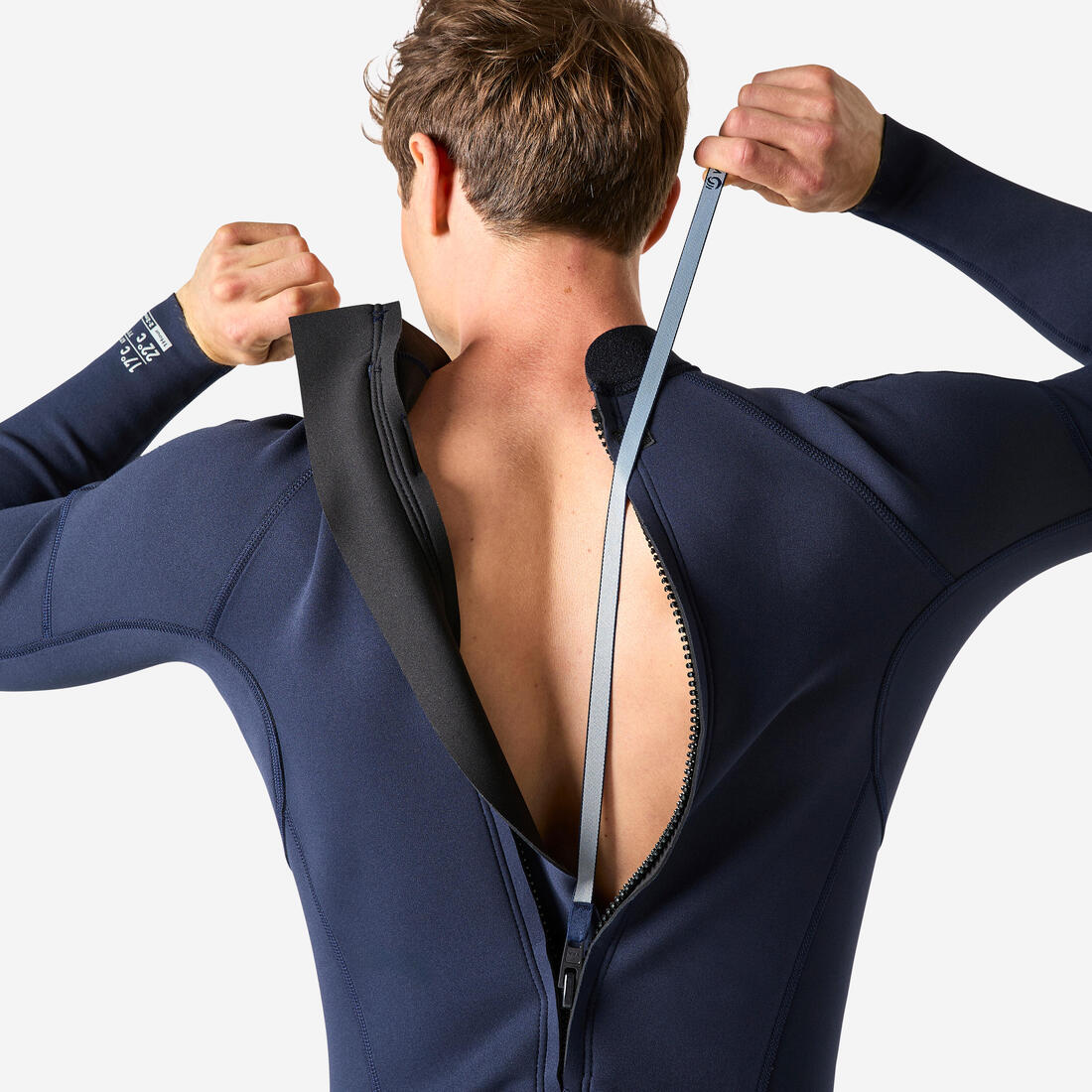 TRAJE SURF HOMBRE 100 AZUL NEOPRENO 2/2 MM - Image 2