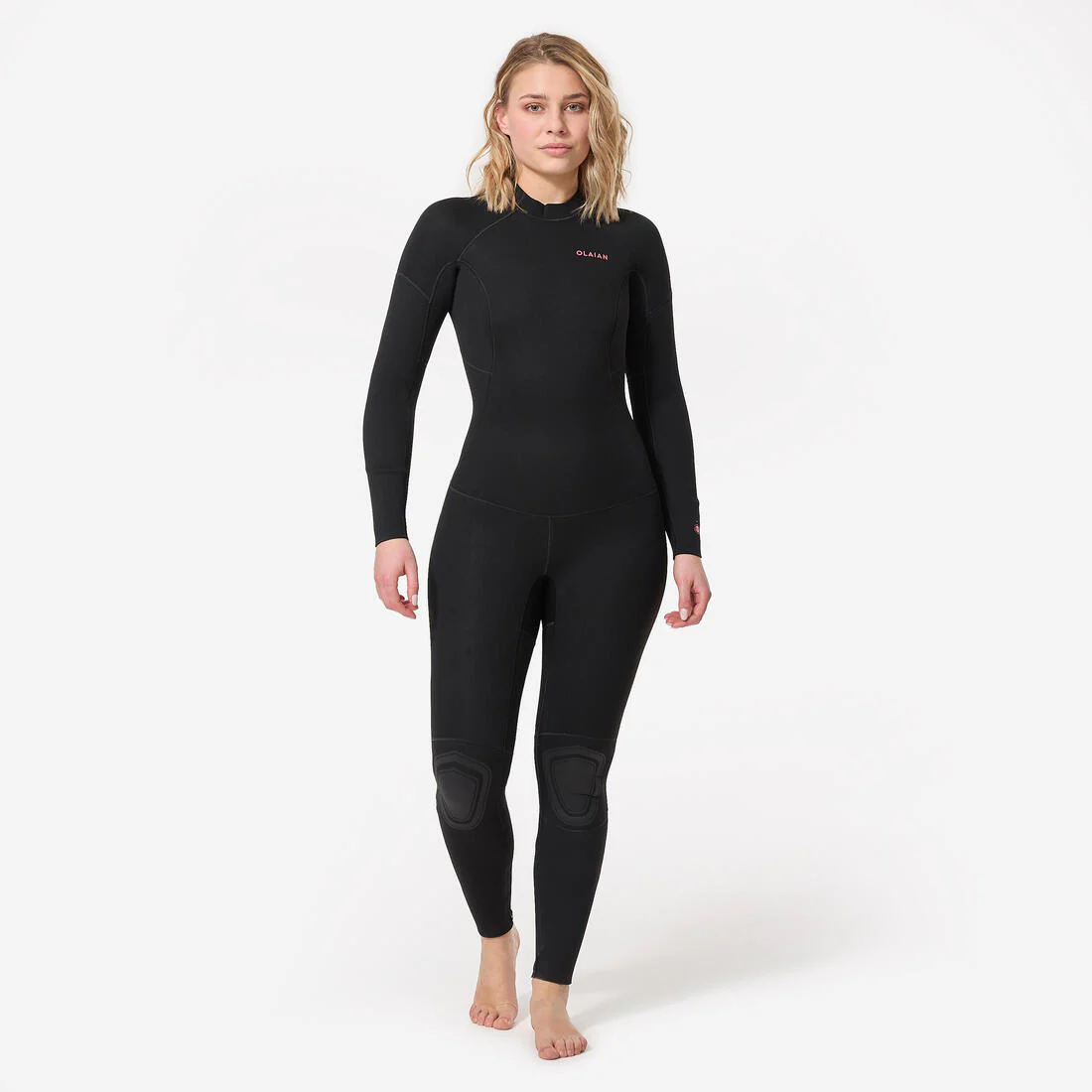 TRAJE SURF 100 MUJER NEOPRENO 4/3 MM CIERRE ESPALDA