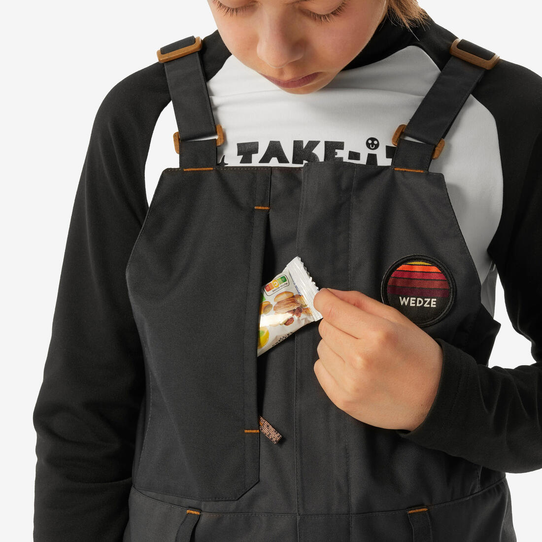 TRAJE SKI Y SNOWBOARD NIÑO RESISTENTE 500 GRIS - Image 6