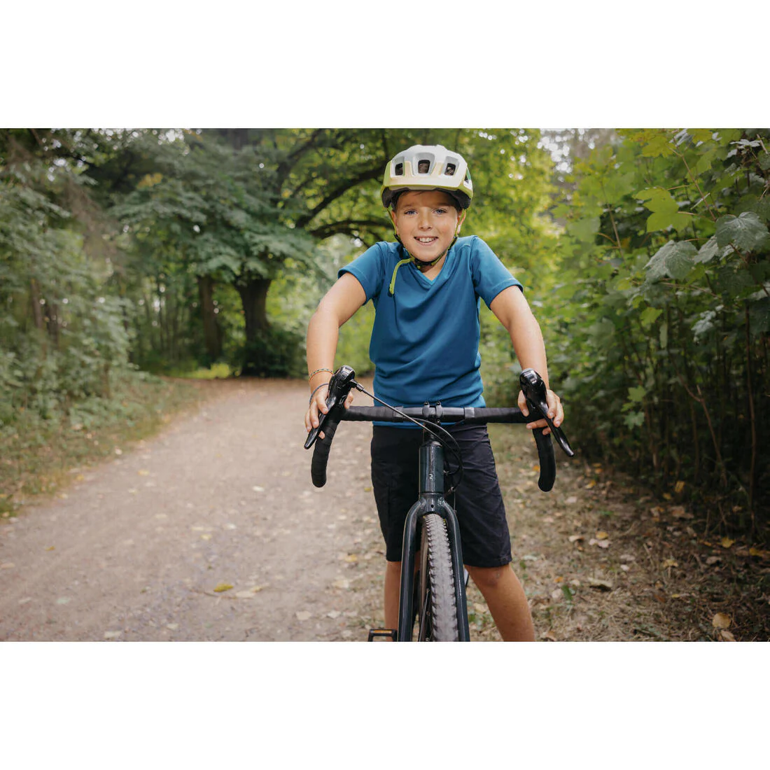 TRICOTA CICLISMO NIÑOS 100 AZUL MANGA CORTA - Image 12