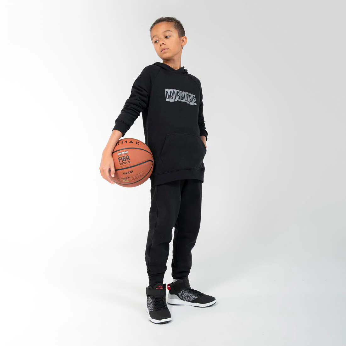 ZAPATILLAS DE BÁSQUETBOL NIÑO PRINCIPIANTE SE100 NEGRO - Image 7