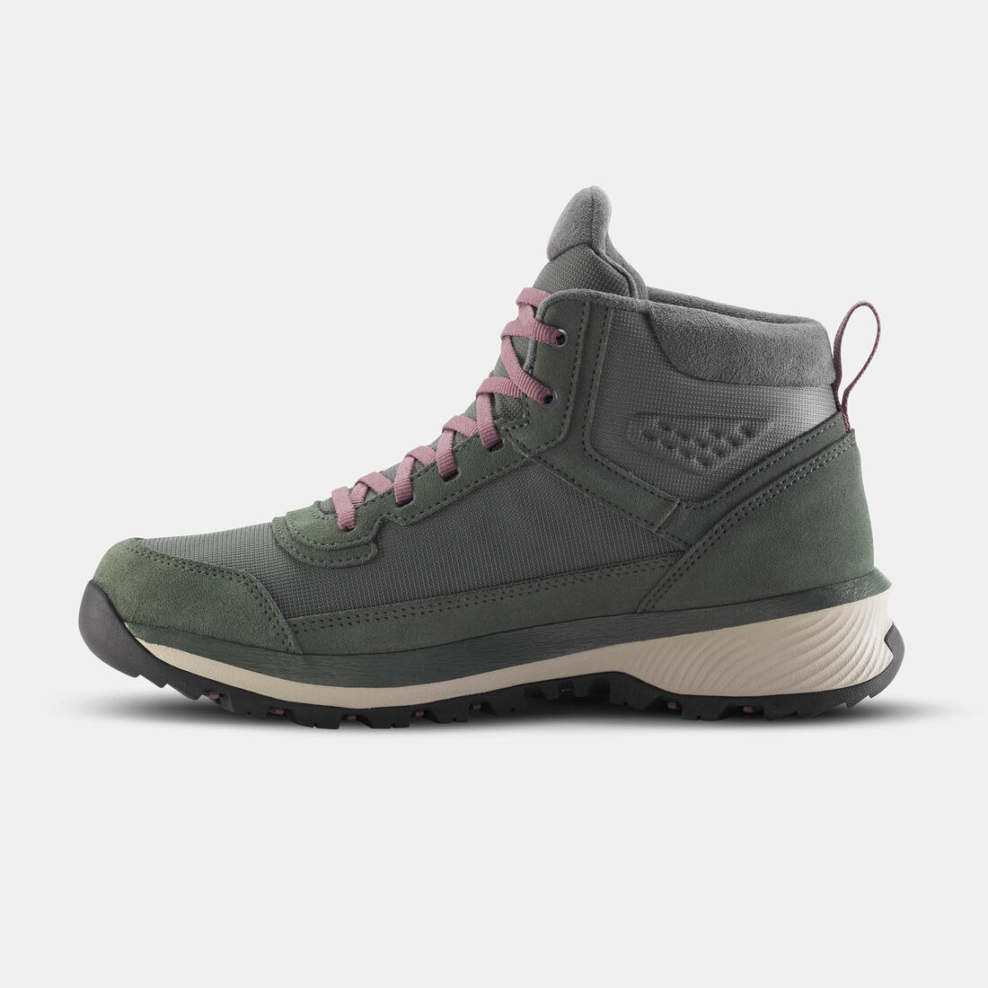 ZAPATILLAS DE SENDERISMO MID MUJER NH500 CUERO - Image 4