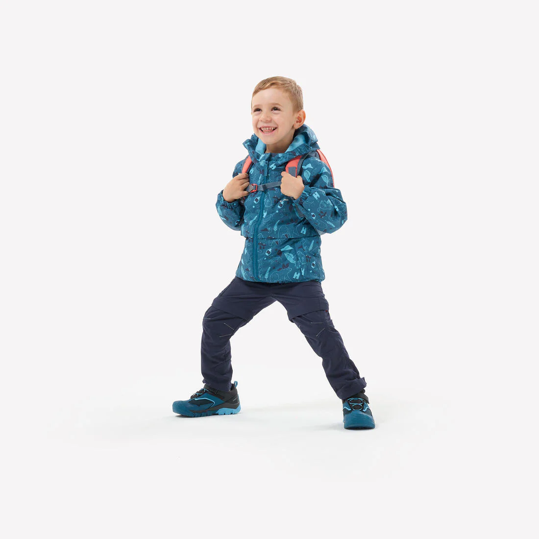 ZAPATILLAS IMPERMEABLES SENDERISMO NIÑOS VELCRO CROSSROCK AZUL - Image 8